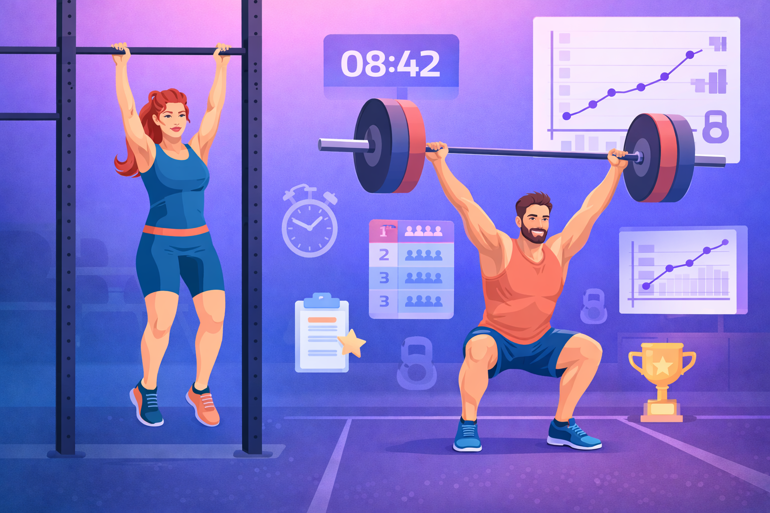 Competition Floor Functional Fitness Athleten